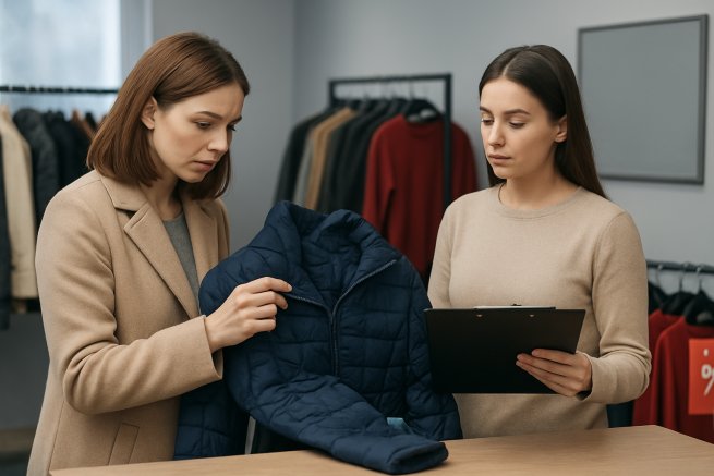 Sklep z odzieżą outletową a reklamacje i gwarancja