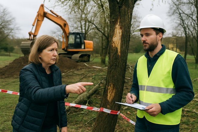 Odszkodowanie za zniszczone drzewa podczas robót budowlanych