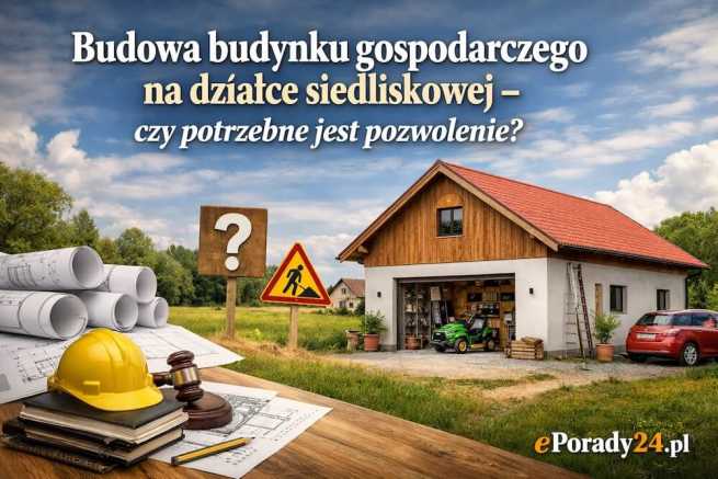 Budowa budynku gospodarczego na działce siedliskowej – czy potrzebne jest pozwolenie?