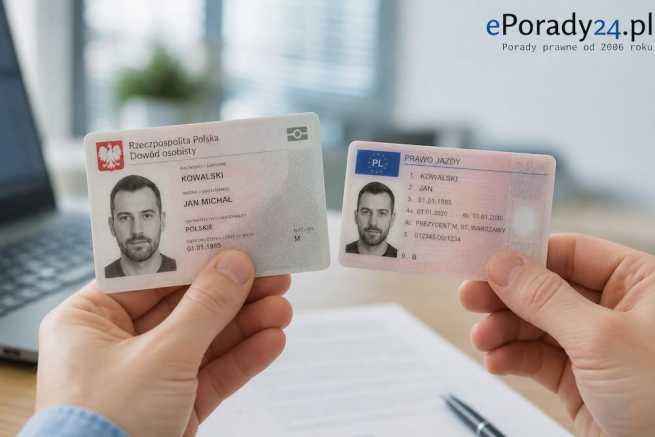 Dwa imiona w dowodzie a jedno w prawie jazdy – co zrobić?